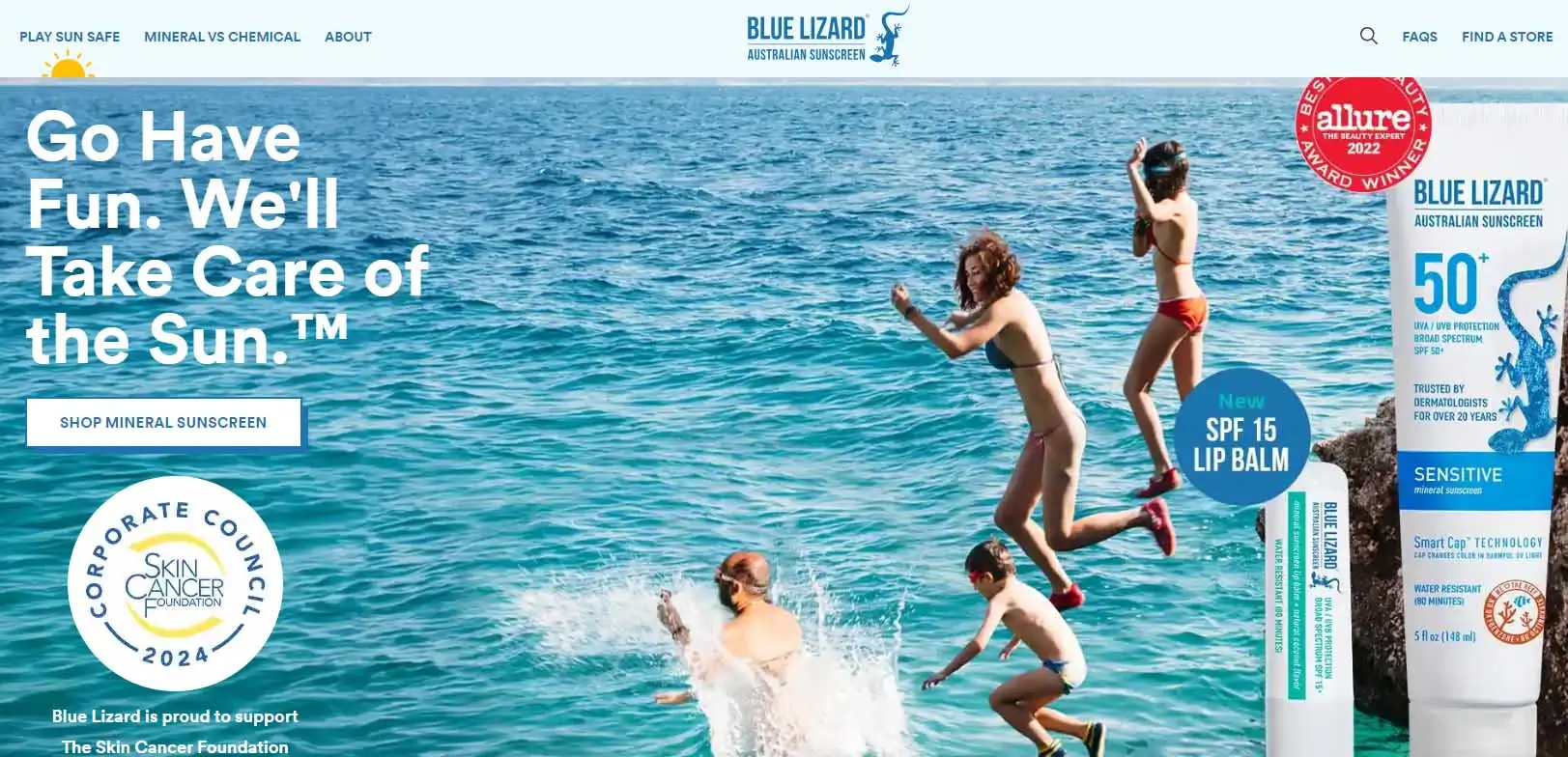 blue lizard sunscreen